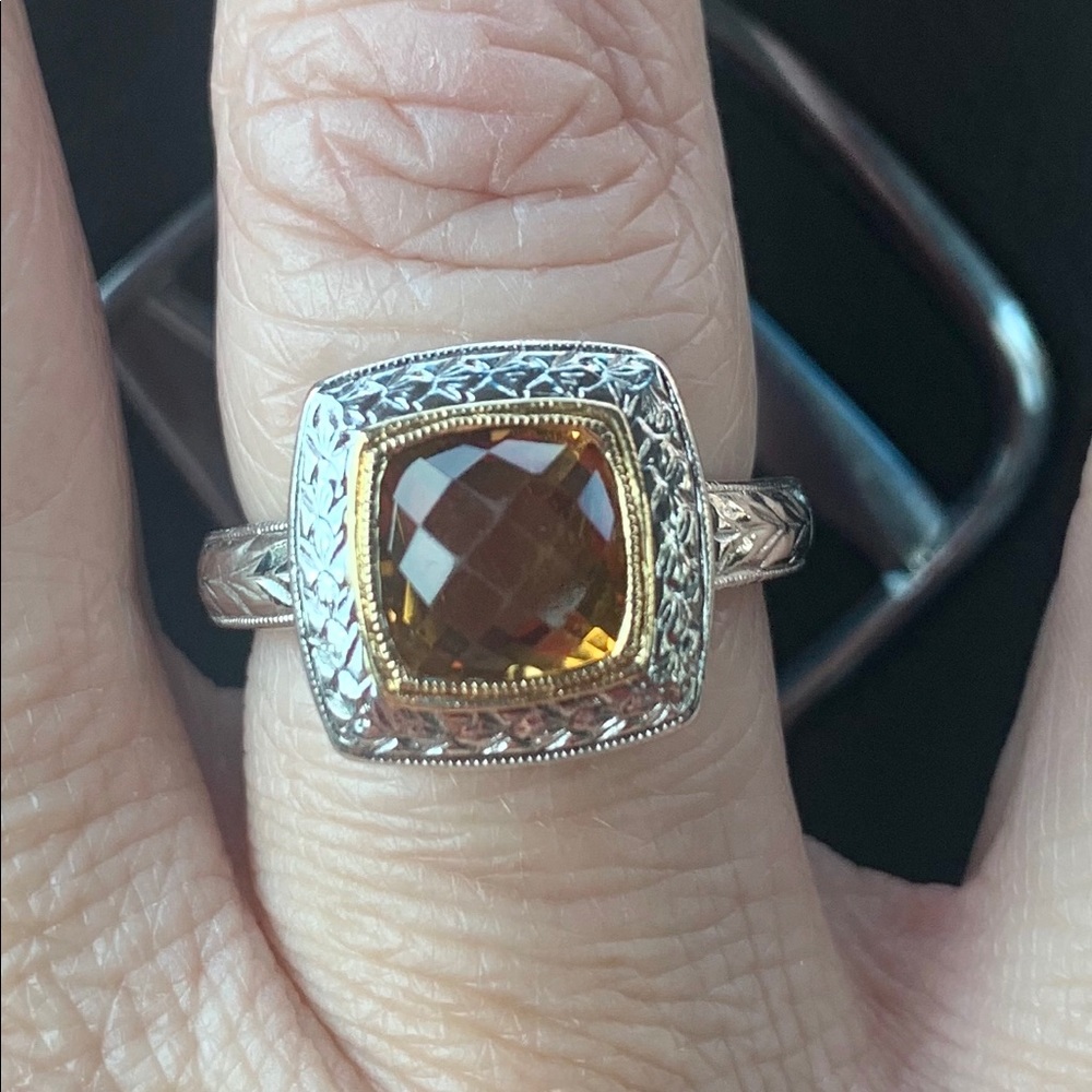 Gabriel and Co Citrine Ring